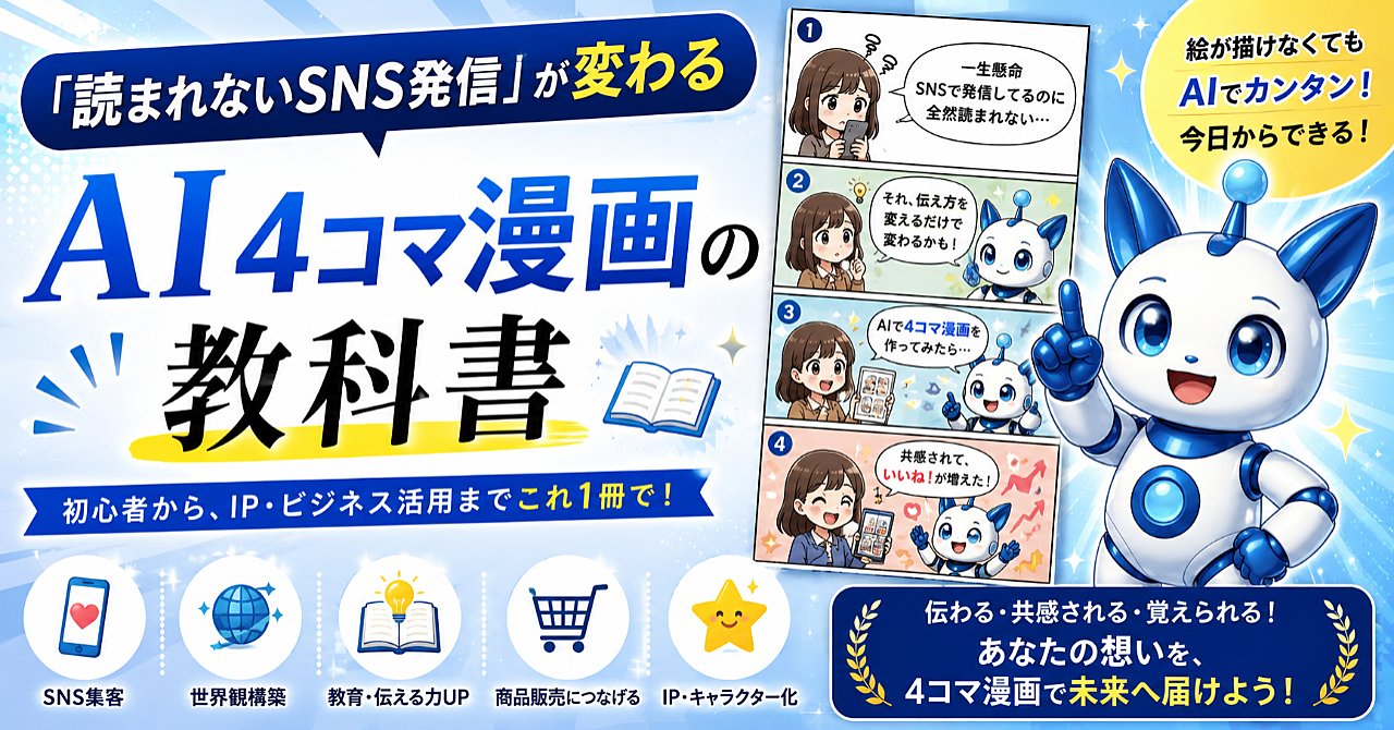 AIで作る4コマ漫画の教科書